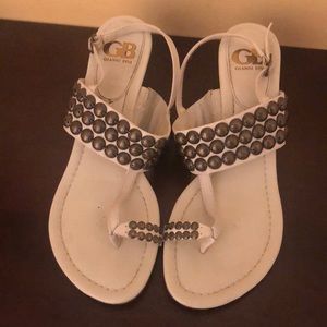 Leather Sandals metal stud detail